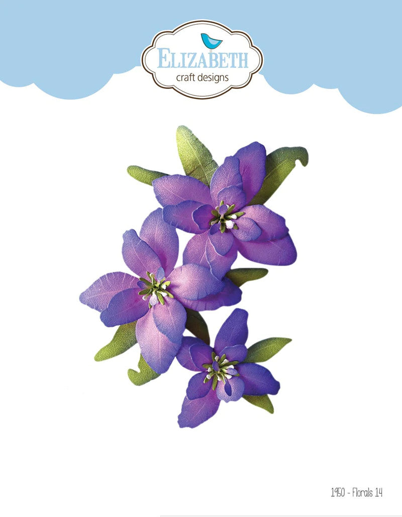 Elizabeth Craft Designs Florals 14 stempelset